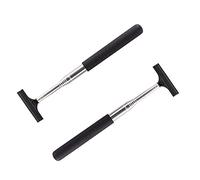 TOPSACE Car Side Mirror Squeegee, Retractable Telescopic Mirror Wiper, Anti-Fog & Water Cleaning Tool for Rainy & Foggy Weather, Extendable 98cm Handle, Portable Auto Mirror Cleaner (2 Pcs)