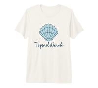 Topsail Island Beach Nautical Coastal Seashell Ocean Premium T-Shirt