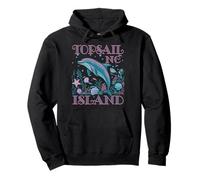 TOPSAIL ISLAND NC DOLPHIN LOVER COLORFUL BEACH SOUVENIR Pullover Hoodie