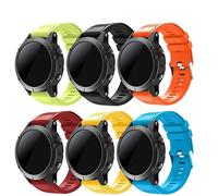 TOPsic Fenix 5/Fenix 5 Plus Band, 22mm Watch Band Silicone Replacement Band for Fenix 5/5 Plus/Fenix 6/6 Pro/Fenix 7/Fenix 7 Solar/Approach S60/Quatix 5/Forerunner 935/945/Instinct