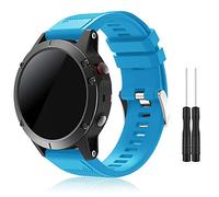 TOPsic Fenix 5 Straps, Quick Fit 22mm Soft Silicone Sport Replacement Band for Fenix 5/Fenix 5 Plus/Forerunner 935/Fenix 6/Fenix 6 Pro/Fenix 7/Fenix 7 Solar/Fenix 7 Sapphire Solar