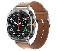 TOPsic Leather Strap for Samsung Galaxy Watch Ultra 47mm, Genuine Leather Wristband Adjustable Bracelet Replacement Strap for Samsung Galaxy Watch Ultra 47mm