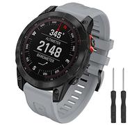 TOPsic Strap Compatible with Fenix 7X, 26mm Soft Silicone Watch Band for Fenix 6X/5X/3 Series & Enduro