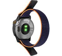 TOPsic Strap Fenix 5/Fenix 6 Strap, 22mm Loop Nylon Wrist Band Quick Dry Ultralight Sport StrapFenix 5 Plus/Fenix 6 Pro/Forerunner 935/945/Quatix 6/5/Gear S3/Galaxy Watch 46mm/Watch 3 45mm, Navy Blue