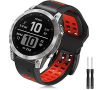 TOPsic Strap Fenix 7/Fenix 6 Strap/Fenix 5 Watch Strap, 22mm Silicone Watch Band Sport Straps for Fenix 5 Plus/Fenix 6 Pro/Fenix 7 Solar/Forerunner 945/935/Approach S62/S60/Garmin Instinct/Quatix 6/5