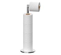 Topsky Free Standing Toilet Roll Holder Stainless Steel Anti Rust Silver | Toilet Paper Holder for 4-5 Jumbo Rolls, Toilet Roll Stand for Bathroom Living Room Kitchen