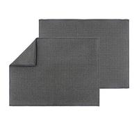 Topsky Microfiber Absorbent Dish Drying Mat for Kitchen Counter-top, 20 x 15 inch Dish Drying Drainer Boards Mat for Glass, Cup,Plate, Dishes.Machine Washable, Gray, 2 Pack.