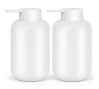 Topsky Plastic Soap Dispenser 330ml White 2 Pack