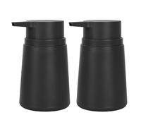 Topsky Soap Dispenser with Plastic Pump, 320ml Liquid Hand Soap Dispenser, Rustproof Pump for Kitchen & Bathroom, Great for Lotions, Essential Oil, Liquid Soaps, 2 Pack (Black)