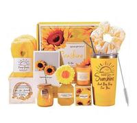 Topsky Sunflower Pamper Gifts for Women - 10Pcs Pamper Hamper Gift Set, Get Well Soon Self Care Package, Birthday & Christmas Gifts for Mum, Wife, Sister, Best Friends, Teachers (Gift Box)