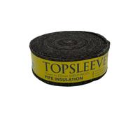 Topsleeve Pipe Insulation Lagging for 15mm and 22mm Copper Plastic Pipe Natural Sheep Wool 7.2 Metre Roll