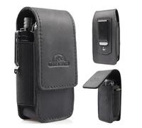 Topstache Multitool Sheath with Belt Clip - EDC Belt Organizer Multi Tool Case - Leather Multitool Holster for Belt - Magnetic Closure Leather Multitool Pouch Fits Folding Tool, Black