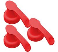 Topster Milk Top Pourers (Red) - Milk Bottle Pourers for Plastic Bottles, for Skimmed Milk Plastic Bottles, Eliminates Spillage, Mess & Drips Around The Kitchen & Fridge, (Pack of 3)