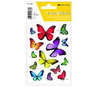 TopStick 1338 Stickers for Kids with Butterfly Motifs, 14 Labels Per Sheet, 700 Labels, Stickers for Children for Gifts, Scrapbooking, Decoration, Rewards