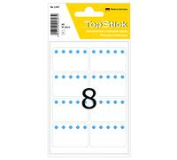 TopStick 1347 Freezer Labels, 8 Labels Per Sheet, 40 x 26 mm, 400 Labels, Self Adhesive, Deep Freeze Stickers for Hand Labelling, White