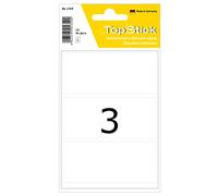 TopStick 1354 Multi-Purpose Labels, 3 Labels Per Sheet, 36 x 82 mm, 15 Labels, Self Adhesive, Large Stickers for Hand Labelling, White