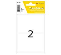 TopStick 1355 Multi-Purpose Labels, 2 Labels Per Sheet, 55 x 82 mm, 100 Labels, Self Adhesive, Large Stickers for Hand Labelling, White