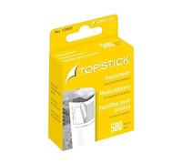 TopStick 13900 Photo Adhesive Tapes, 500 Pieces, Double Sided Self Adhesive Photo Stickers for Photo Albums, Photo Books, Scrapbooks, Postcards, Tickets, Adhesive Pads in Dispenser Box, White