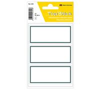 TopStick 150 Labels, 82 x 36 mm, School Book Labels, White with Grey Frame