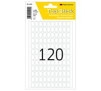 TopStick Multi Purpose Labels, 120 Labels per Sheet, 150 Sheets, 8 x 12 mm, 18000 Labels, Self Adhesive Mini Labels Stickers, Blank Sticky Labels for Office Kitchen Home, White