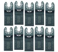 TopsTools 10pcs FA35F_10 35mm Fine Tooth Fast Fit Multitool Blades | Compatible with DeWalt, Stanley, Black & Decker, Bosch, Fein (Non-StarLock), fast fit mixed blades cut wood, metal & plastic