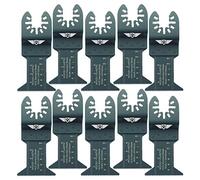 TopsTools 10pcs FA44F_10 44mm Fine Tooth Fast Fit Multitool Blades | Compatible with DeWalt, Stanley, Black & Decker, Bosch, Fein (Non-StarLock), fast fit wood cutting blades provide clean cuts