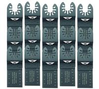 TopsTools 15pcs FA35F_15 35mm Fine Tooth Fast Fit Multitool Blades | Compatible with DeWalt, Stanley, Black & Decker, Bosch, Fein (Non-StarLock), fast fit mixed blades cut wood, metal & plastic