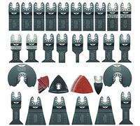 TopsTools 68pcs FAK68SK Mixed Fast Fit Multitool Kit | Compatible with DeWalt, Stanley, Black & Decker, Bosch, Fein (Non-StarLock), fast fit mixed blades cut wood, metal & plastic
