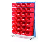 Topstore MSS1.5 Spacemaster TC Single Sided Bin Kit 28 x TC5 Red 011520B