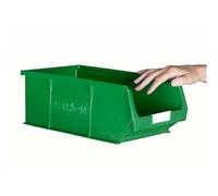 Topstore TC4 Storage Bins - Pack of 10 - H132mm x W205 x D350 mm - choice of colours (Green)