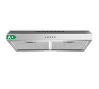 TopStrong 60cm Under Cabinet Cooker Hood, 200m³/h Slim Kitchen Extractor Fan, 3 Speed Energy Rating, LED Light, 430 Stainless Steel, Recirculating & Ducted Extractor Hood