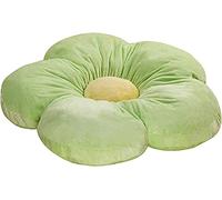 Topstylehouse Flower Shaped Plush Cushion, 50cm Large Thick Floor Pillow Cushion Seating For A Reading Nook Bed Room Or Watching TV Flower-Shaped Pillow Toy (Green)