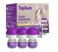 TopSum Cat Calming Plug-in: Premium Cat Pheromone Diffuser - Cat Plug In Calmer - Pet Calming Plug In - Promotes Relaxation & Well-Being, 3 Pack (Violet)