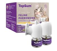 TopSum Cat Calming Plug-in: Premium Cat Pheromone Diffuser - Cat Plug In Calmer - Pet Calming Plug In - Promotes Relaxation & Well-Being, 2 Pack (Purple)