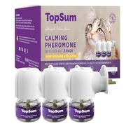 TopSum Cat Calming Plug-in: Premium Cat Pheromone Diffuser - Cat Plug In Calmer - Pet Calming Plug In - Promotes Relaxation & Well-Being, 3 Pack (Amethyst)