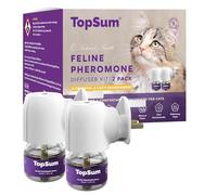 TopSum Cat Calming Plug-in: Premium Cat Pheromone Diffuser - Cat Plug In Calmer - Pet Calming Plug In - Promotes Relaxation & Well-Being, 2 Pack (Amethyst)