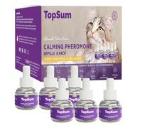 TopSum Cat Calming Plug-in Refills: Premium Cat Pheromone Diffuser Refills - Cat Plug In Calmer Refills- Pet Calming Plug In Refills for Cat Anxiety Relief, 6 Pack (Purple)