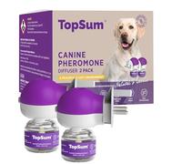 TopSum Dog Calming Plug In: Premium Dog Calming Kit - Calming For Dogs Fireworks - Calming Plug Ins For Dogs - Pheromone Diffuser For Dogs, 2 Pack (Light Purple)