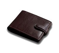 TOPSUM LONDON Men’s Genuine Leather RFID Blocking Bifold Wallet - Credit Card Holder with Coin Pocket & Gift Box - Stylish Durable Purse Wallet for Men - 4006 (Brown)