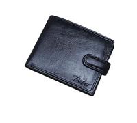 TOPSUM LONDON Personalized RFID Blocking Wallet Men - Custom Name Initial Engraved Wallets - Gift for Dad, Boyfriend, or Husband - Comes in an Elegant Gift Box (Black #4006)