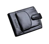 TOPSUM LONDON Personalized RFID Blocking Wallet Men - Custom Name Initial Engraved Wallets - Gift for Dad, Boyfriend, or Husband - Comes in an Elegant Gift Box (Black #4009)