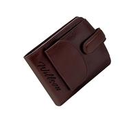 TOPSUM LONDON Personalized RFID Blocking Wallet Men - Custom Name Initial Engraved Wallets - Gift for Dad, Boyfriend, or Husband - Comes in an Elegant Gift Box (Brown #4009)