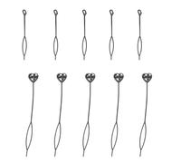 Topsy Tail Hair Tools 10PCS Hair Tail Tools 2 Sizes French Blade Pull Hair Blade Accessories Ponytail Making Tool