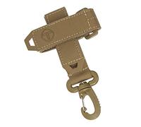 TOPTACPRO Tactical Glove Holder Strap Climbing Rope Keeper Keychain Multi-Purpose Glove Hook 500D Cordura Nylon, Coyote Brown, One size