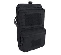 TOPTACPRO Tactical MOLLE Hydration Pack for 2L Hydration Water Bladder Hydration Bag for Tactical Backpack 500D Cordura Nylon (Black)
