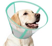 Toptakeit Soft Dog Cone Alternative After Surgery, Elizabethan Pet Recovery Collar for Small Medium Large Dogs, Comfortable Dog Head Cone to Stop Licking