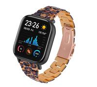 TopTen 20mm Watch Strap Compatible for Amazfit Bip S/Bip/Bip Lite Smartwatch, Resin Slim Bracelet Replacement Accessories Adjustable Wrist Band (A)