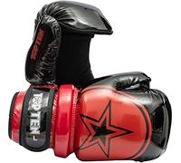 TopTen Glossy Block Star Pointfighter Gloves Black/Red