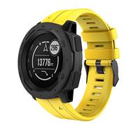 TopTen Quick Fit 22mm Silicone Watch Band, Replacement Wristband Compatible with Garmin Fenix 7/ Fenix 6/Fenix 5/Forerunner 935,945/Epix 2/Instinct 2 Strap (Yellow)