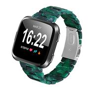 TopTen Watch Strap Compatible for Fitbit Versa 2/Versa/Versa Lite/Versa Special Edition Smartwatch, Resin Slim Bracelet Replacement Accessories Adjustable Wrist Band (Q)